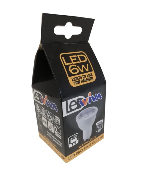 Ampoule LED Wiva 12100028 GU10 6W 2700K 30D COB